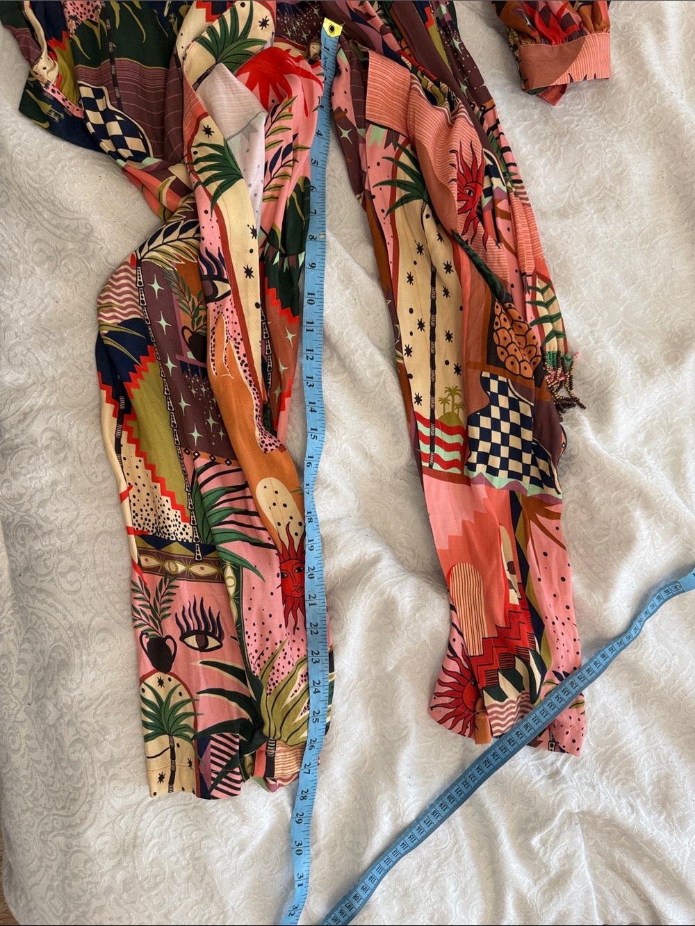 FARM Rio Pink Multi Mystical 🍃Print Jumpsuit - Picture 15 of 15